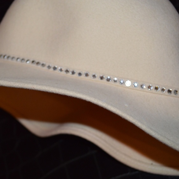 ?Frank Olive 100% Wool Hat with Rhinestones*NEW main image 6